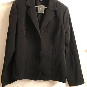 2pc women black skirt suit size 14